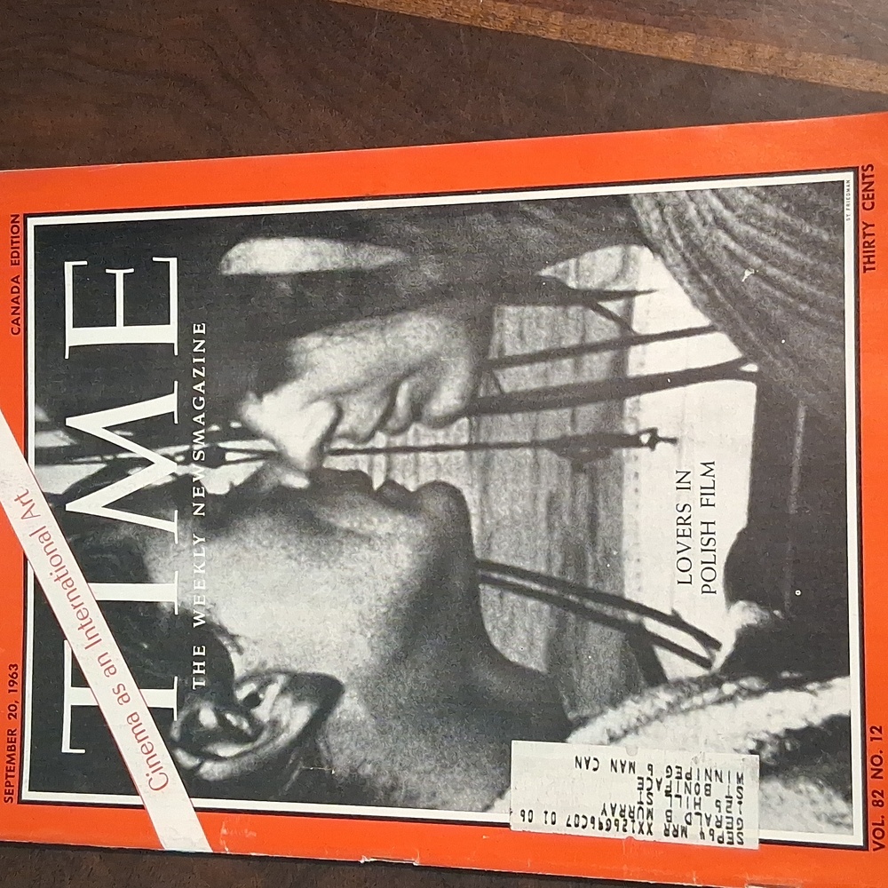 1963 TIME Magazine  - Cinema As An International Art